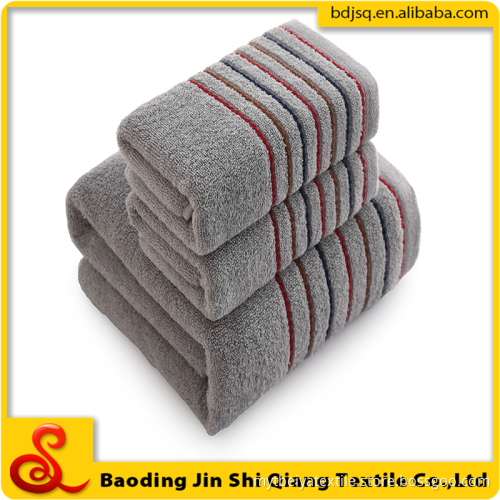 2017 hot sell 100% cotton high quality factory price embroider bath towel set